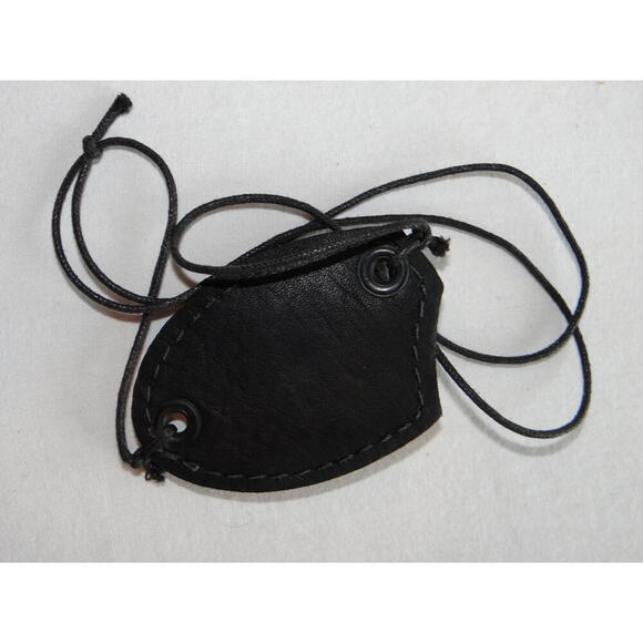 Handmade Black Eye Patch with Realistic Glass Eye - Picture 4 of 5